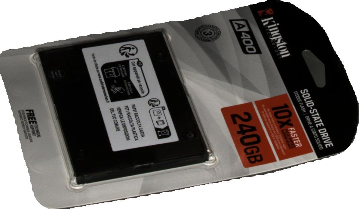 Kingston A400 SSD Internal Solid State Drive 2.5" SATA Rev 3.0, 240GB - SA400S37/240G