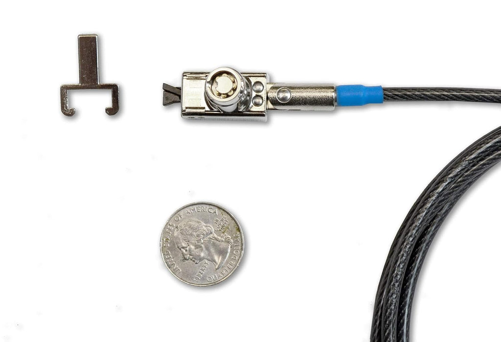 DELL 1DJXC - Cable antirrobo (Negro, Portátil, Llave, 2 llaves, Barrel lock, peripheral cable security trap