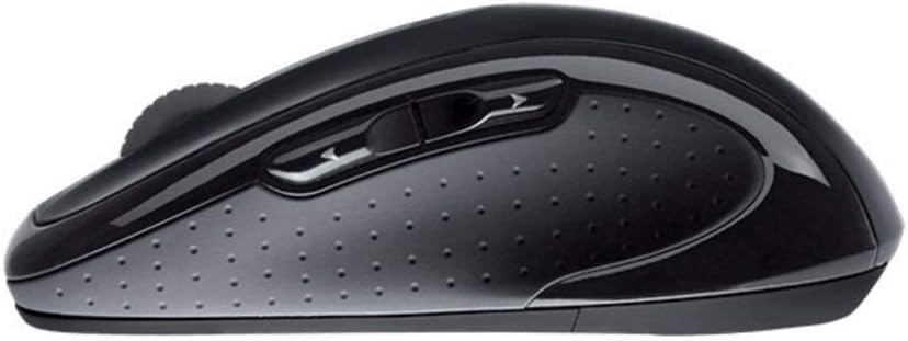 Logitech M510 Wireless Mouse, 2.4 GHz with USB Unifying Receiver, 1000 DPI Laser-Grade Tracking, 7-Buttons, 24-Months Battery Life, PC / Mac / Laptop - Black