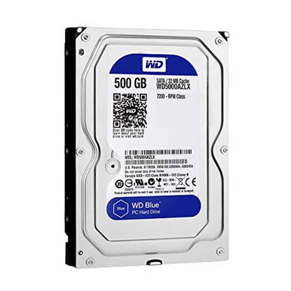 Western Digital Blue Desktop 500 GB 7200RPM SATA III 3.5-Inch PC Hard Drive - Black
