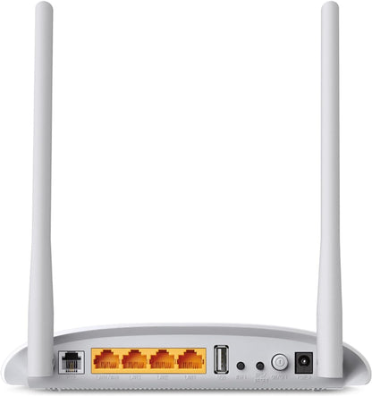 TP-Link 300 Mbps Wireless N USB VDSL/ADSL Modem Router, Single-Band, Broadband Speed Up To 100 Mbps, Versatile Connectivity, 4xFast Ports, USB 2.0, TP-Link Tether App, Easy setup(TD-W9970) VDSL2|300 M