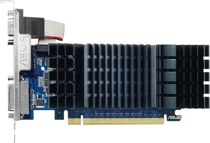 ASUS NVIDIA GeForce GT 730 Graphics Card (PCIe 2.0, 2GB GDDR5 Memory, Low Profile Design, 0dB Silent Passive Cooling