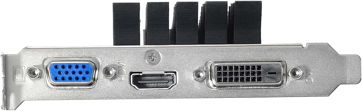 ASUS NVIDIA GeForce GT 730 Graphics Card (PCIe 2.0, 2GB GDDR5 Memory, Low Profile Design, 0dB Silent Passive Cooling