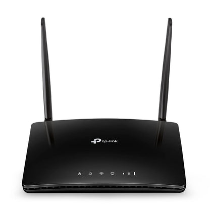 TP-Link TL-MR6400 300 Mbps 4G Mobile Wi-Fi Router, SIM Slot Unlocked, No Configuration Required, Removable External Wi-Fi Antennas, UK Plug, Black
