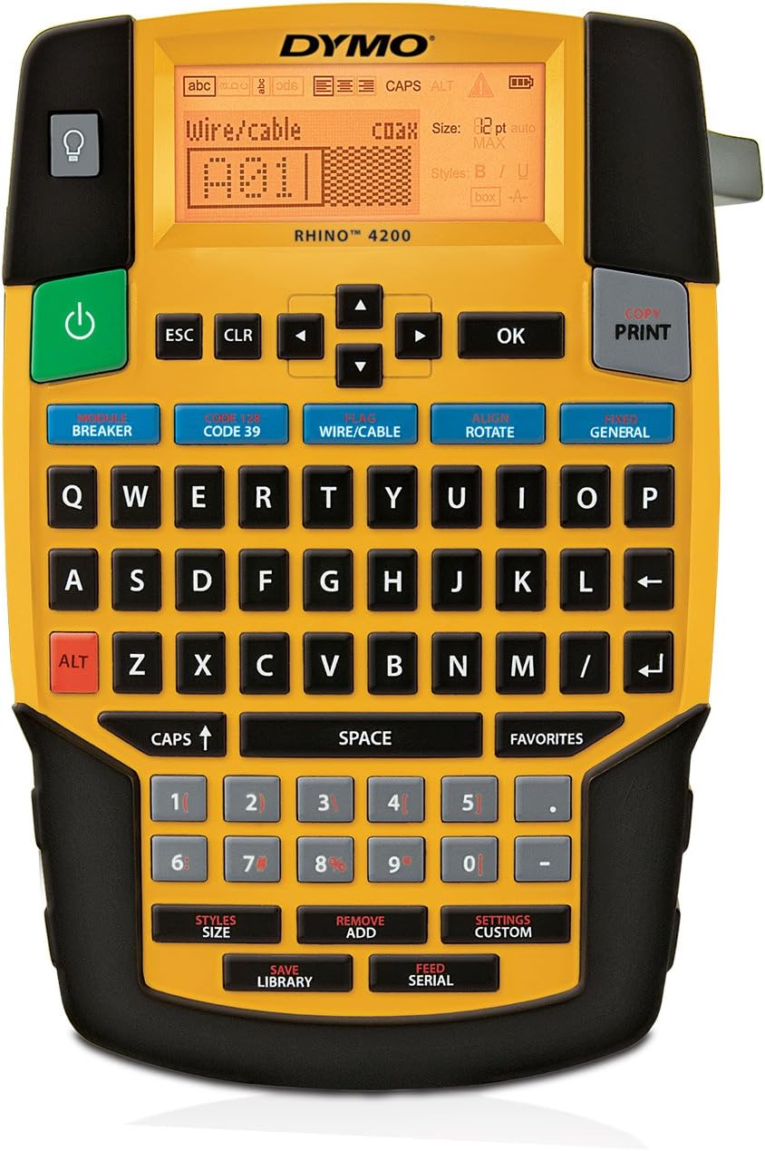 Dymo Rhino QWERTY Kit Fall – gelb