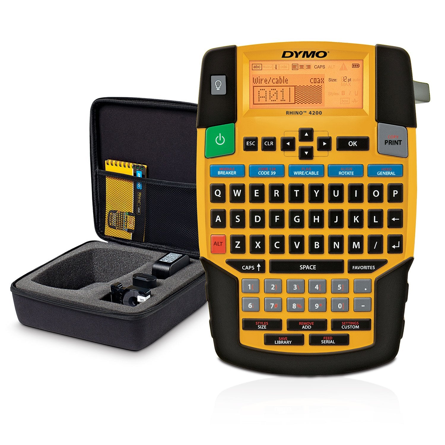 Dymo Rhino QWERTY Kit Fall – gelb