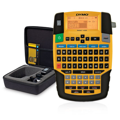 Dymo Rhino QWERTY Kit Fall – gelb