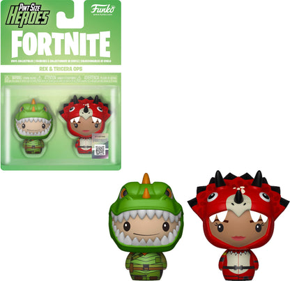 Funko Pint Sized Heroes: Fortnite A - Rex & Tricera Ops - Collectable Vinyl Figure - Gift Idea - Official Merchandise - Toys For Kids & Adults - Video Games Fans - Model Figure For Collectors
