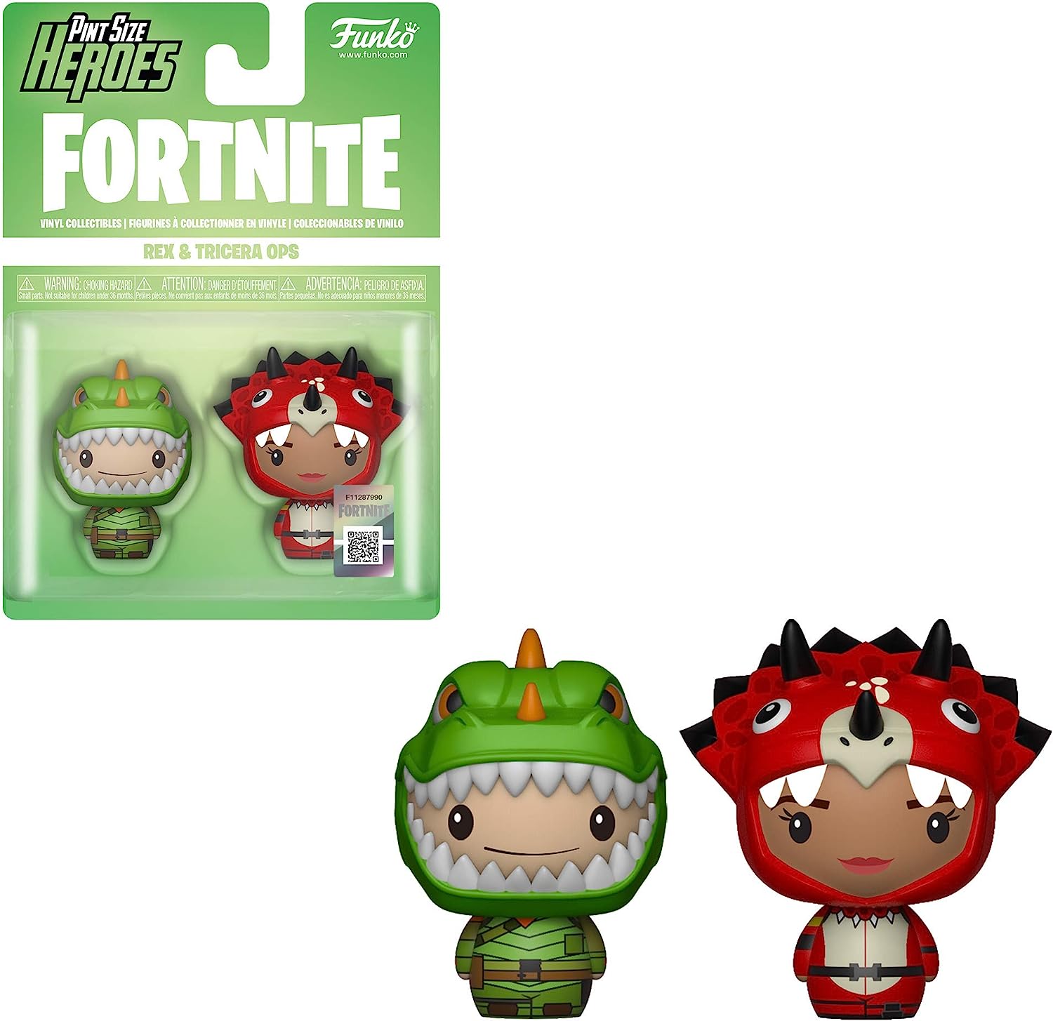 Funko Pint Sized Heroes: Fortnite A - Rex & Tricera Ops - Collectable Vinyl Figure - Gift Idea - Official Merchandise - Toys For Kids & Adults - Video Games Fans - Model Figure For Collectors