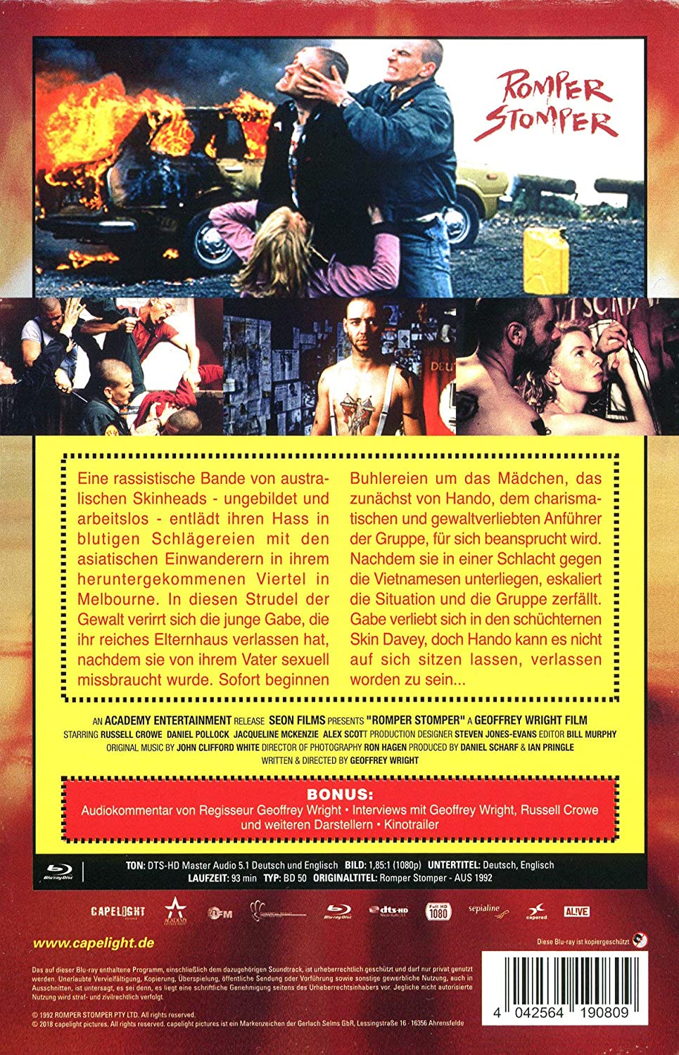 WRIGHT, GEOFFREY - ROMPER STOMPER - LIMITED COLLECTOR`S EDITION IM VHS-DESIGN