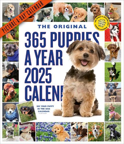 365 Puppies-A-Year Picture-A-Day® Wall Calendar 2025