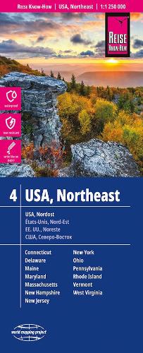 USA, Northeast (1:1.250.000) : Maine, Maryland, New York, Ohio, West Virginia, ...