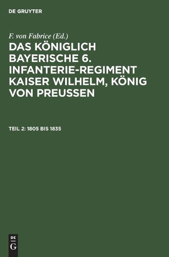 1805 bis 1835 (German Edition