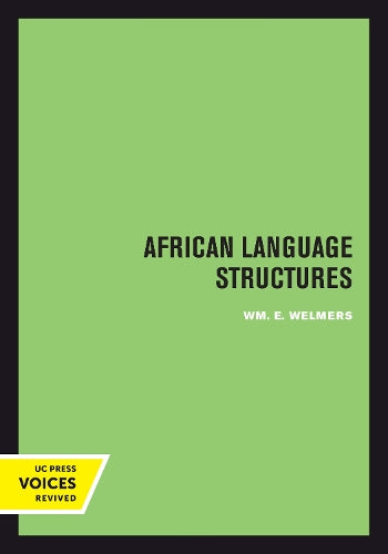 African Language Structures (UC Press Voices Revived