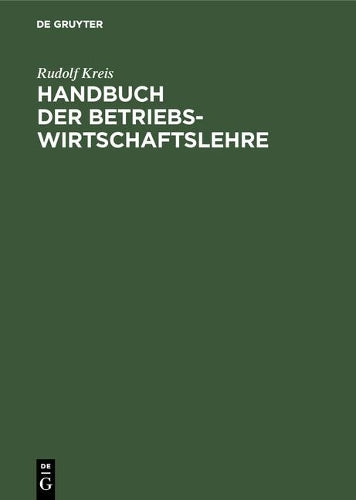 Handbuch der Betriebswirtschaftslehre (German Edition