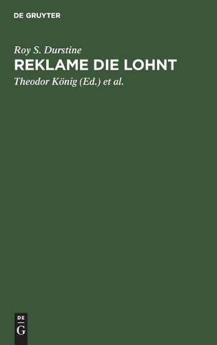 Reklame die lohnt (German Edition