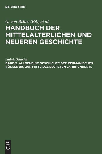 Allgemeine Geschichte der germanischen Völker bis zur Mitte des sechsten Jahrhunderts (German Edition