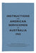 Instructions for American Servicemen in Australia, 1942