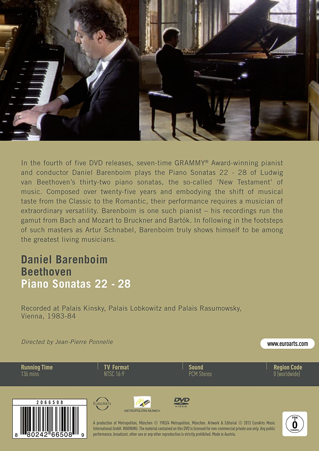 Barenboim plays Beethoven Piano Sonatas Nos. 22-28, Part 4/5
