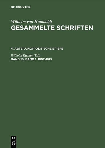 Band 1. 1802–1813 (German Edition