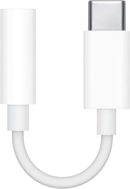Apple Usb-C To 3.5 Mm Headphone Jack Adapter - Usb-C To Headphone Jack Adapter - 24 Pin Usb-C Male To Mini-Phone Stereo
