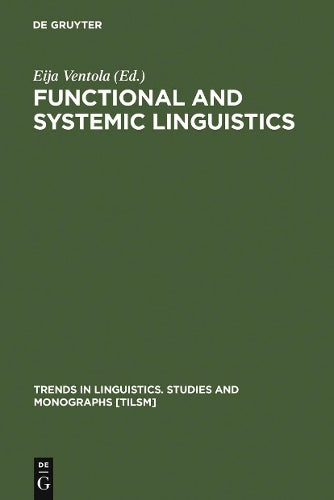 Functional and Systemic Linguistics