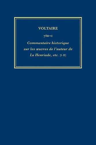Œuvres complètes de Voltaire (Complete Works of Voltaire) 78B-C