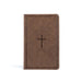 KJV Thinline Reference Bible, Brown LeatherTouch