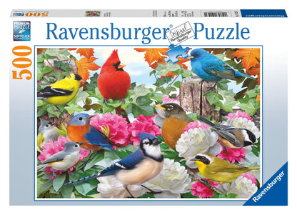 Ravensburger Garden Birds 500 Piece Jigsaw Puzzle for Adults and Kids Age 10 Years Up - Wildlife Animals
