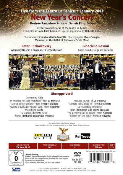 New Years Concert 2013 Feat Music Of Piotr Ilyich Tchaikovsky, Giuseppe Verdi, Gioachino Rossini