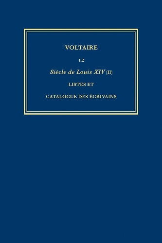 Œuvres complètes de Voltaire (Complete Works of Voltaire) 12