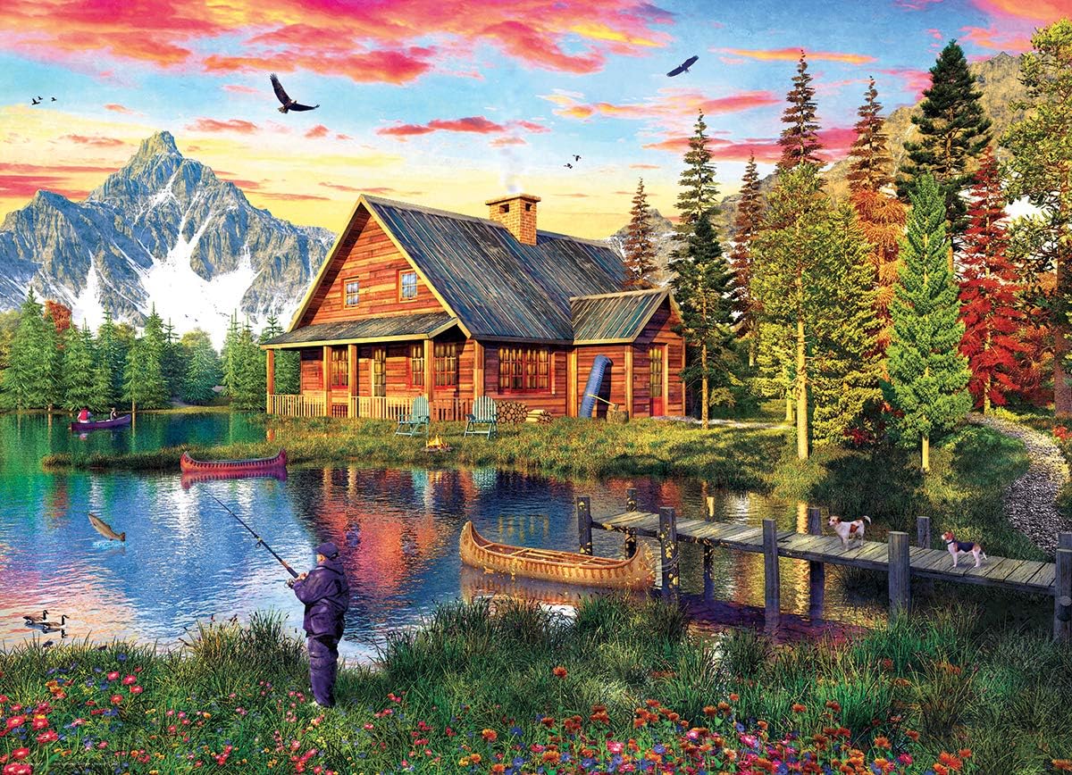 The Fishing Cabin door Dominic Davison 1000-delige puzzel