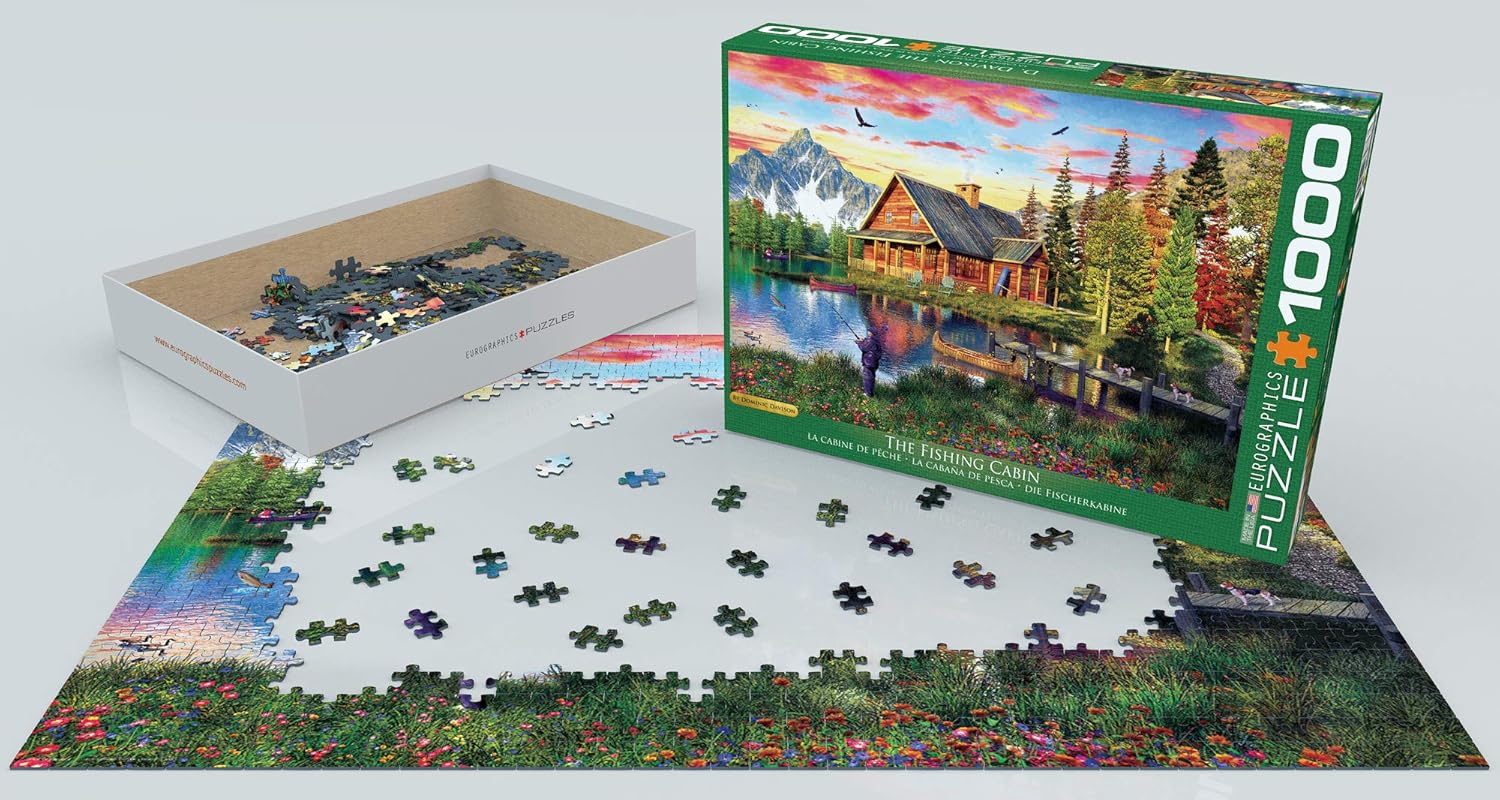 The Fishing Cabin door Dominic Davison 1000-delige puzzel