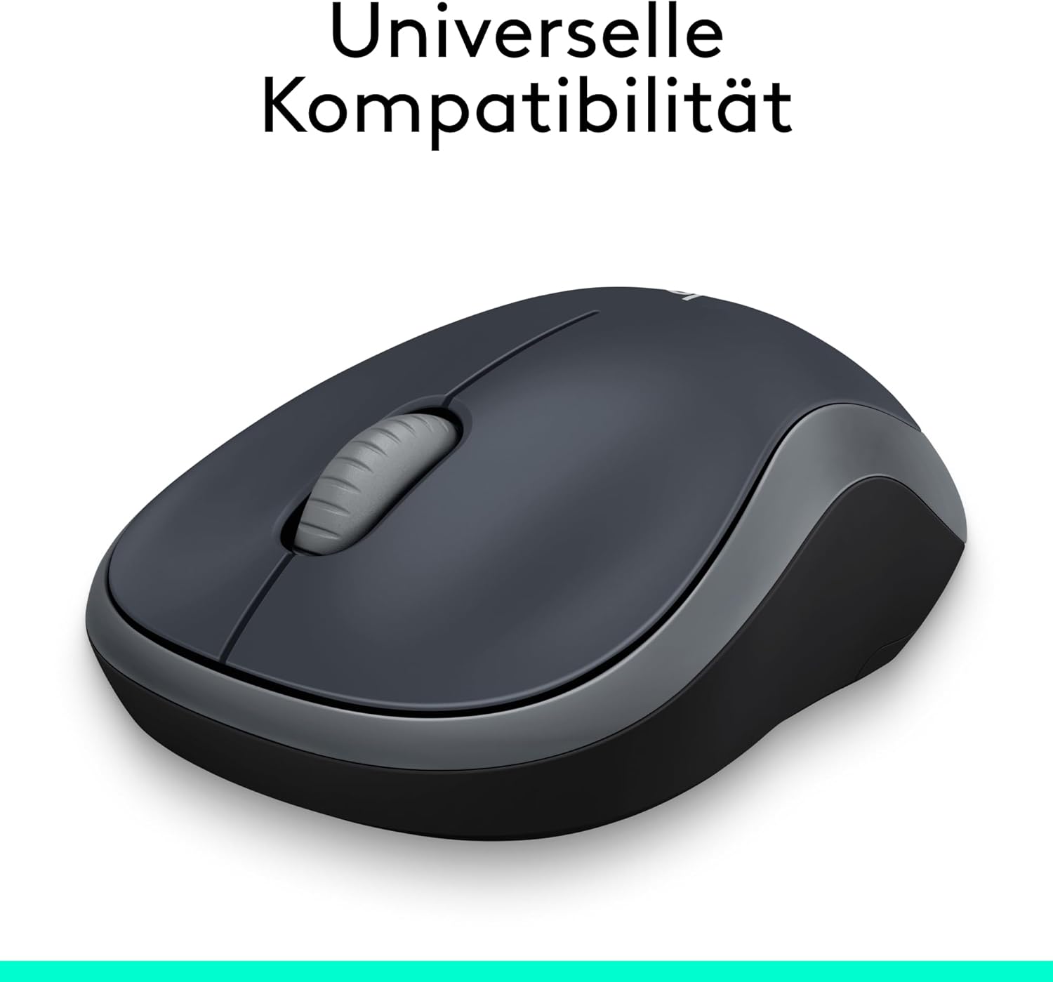 Logitech M185 Kabellose Maus, 2,4 GHz mit USB-Nano-Empfänger, 12 Monate Batterielaufzeit, 1000 DPI Optical Tracking, Für Links- und Rechtshänder, Kompatibel mit PC, Mac, Laptop - Grau