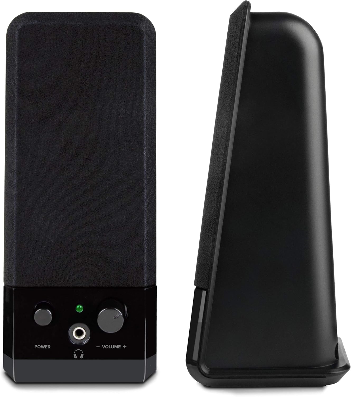 Speedlink Event Stereo Speakers SL-8004-BK, 2-Piece Desktop Set, USB Powered, Slimline Design, 3.5 Millilitre Jack Plug, 5W RMS Output Power, Black