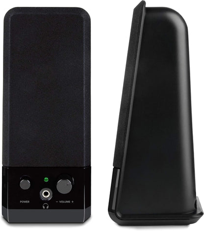 Speedlink Event Stereo Speakers SL-8004-BK, 2-Piece Desktop Set, USB Powered, Slimline Design, 3.5 Millilitre Jack Plug, 5W RMS Output Power, Black