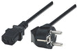 Power Cable/Cord Eu 2Pin/C13Fem -Kettle Lead 1.8M Black Polybag