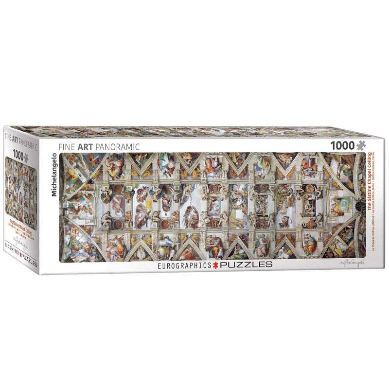 EuroGraphics The Sistine Chapel Ceiling Panoramic by Michelangelo 1000-Piece Puzzle