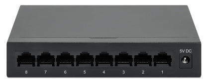 Intellinet 530347 8-Port Gigabit Ethernet Switch, Desktop size, Metal Housing, IEEE 802.3az (Energy Efficient Ethernet) 8 Port Gigabit Desktop