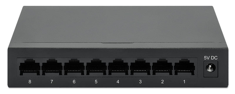 Intellinet 530347 8-Port Gigabit Ethernet Switch, Desktop size, Metal Housing, IEEE 802.3az (Energy Efficient Ethernet) 8 Port Gigabit Desktop