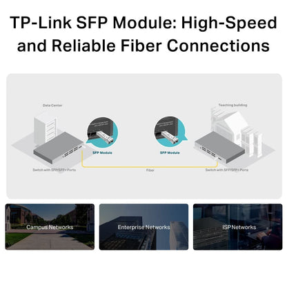 TP-Link MiniGBIC Module, IEEE 802.3z, CSMA/CD, TCP/IP, 1310nm Wave Length, 3.3V Power Supply, 9/125 um Single-mode (SM311LS