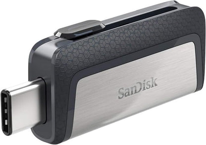 SanDisk 128GB Ultra Dual Drive USB Type-C Flash Drive with reversible USB Type-C and USB Type-A connectors, for smartphones, tablets, Macs and computers