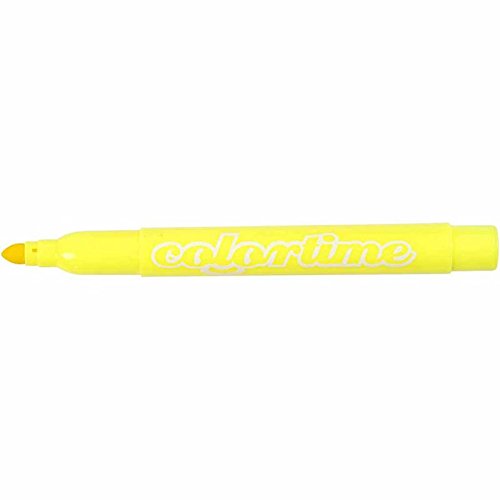 Colortime Marker, 5 mm Strichbreite, Warmgelb, 12 Stück