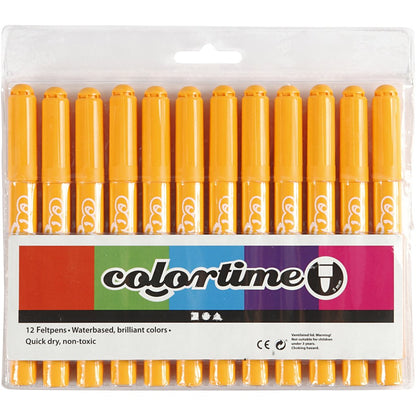 Colortime Marker, 5 mm line, warm yellow, 12pcs