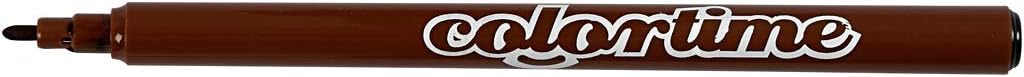 Colortime Drawing pens, Brown, One Size