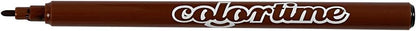 Colortime Drawing pens, Brown, One Size