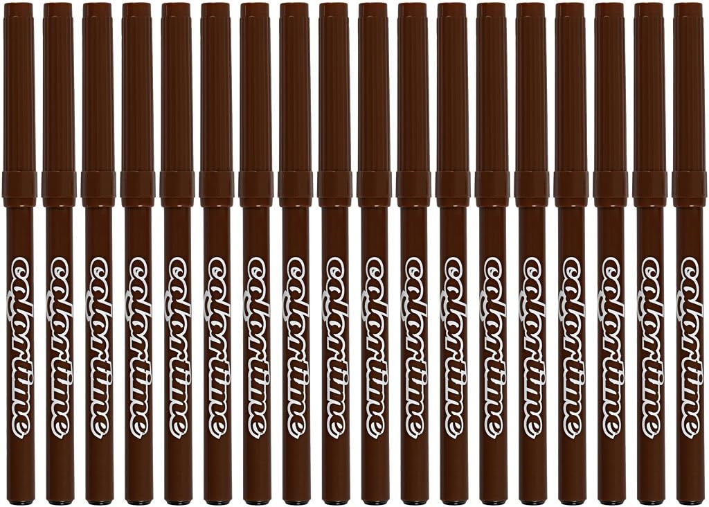 Colortime Drawing pens, Brown, One Size