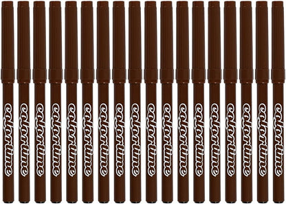 Colortime Drawing pens, Brown, One Size