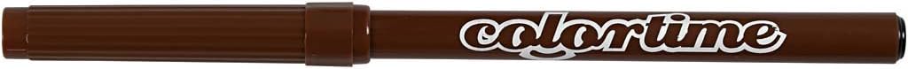 Colortime Drawing pens, Brown, One Size
