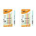 Bic Highlighter Grip Pens with Anti-Drying Technology in 4 Assorted Colors, Water-Based